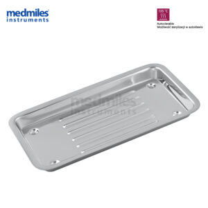 Tacka stomatologiczna metalowa do narzędzi Fig.1 190x100x17mm