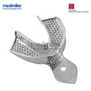 Łyżka wciskowa z rantem perforowana