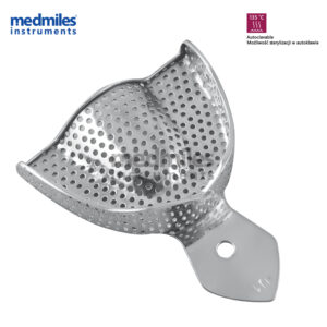 Łyżka wyciskowa z rantem perforowana górna